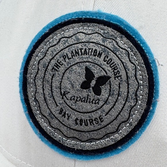 White‎ Trucker Hat The Plantation Course Kapalua Bay Golf Mesh Back Adjustable - Picture 3 of 10